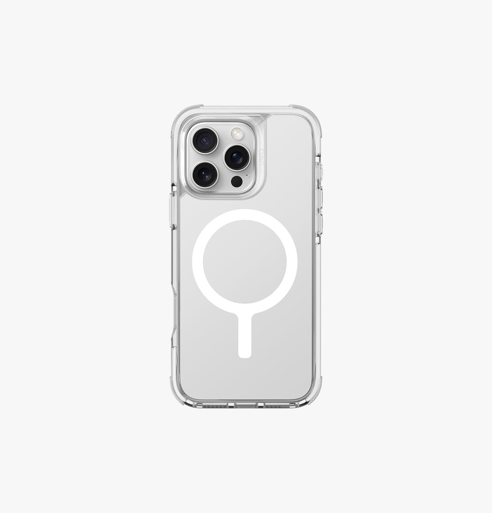 Uniq iPhone 16 Pro Max Hybrid Combat MagSafe Case Luminous | White Uniq iPhone 16 Pro Max Hybrid Combat MagSafe Case Luminous | White